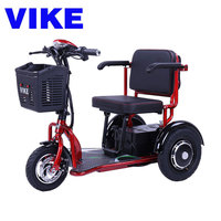 Tricycle électrique pliable sans balais Vic VIKE pour personnes âgées et adultes handicapés, autonomie de 30-55 km, vitesse maximale de 11-20 km/h, charge utile de 150 kg