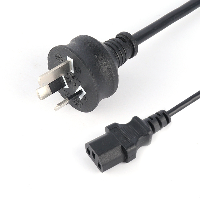 SAA AU austrialn 3 prong power cable with Plug for IEC C13 power plug