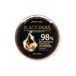 Cosmético Coreano 3W CLINIC BLACK SNAIL NATURAL SOOTHING GEL, Extracto de Caracol 300ml, Antienvejecimiento, Antiarrugas, Reafirmante, Cuidado Facial Completo - Product Image 2
