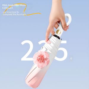 ร่มกันแดดกันยูวีเคลือบสีดำหนาพิเศษลายดอกไม้แบบอัตโนมัติเต็มรูปแบบ 8 ซี่โครง ญี่ปุ่น-เกาหลี ข้ามพรมแดน - Product Image 3