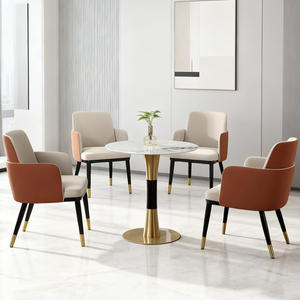 耐久性のあるオフィスレザー素材会議チェアビジネスミーティング訪問席頑丈な固定ベース - Product Image 3