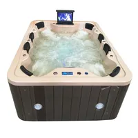 Outdoor Balboa Whirlpool Hot Tubs, Pop-Up TV, 8 Person Use
