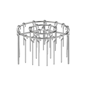 Support vertical pour friture à air chaud avec 24 brochettes, en acier inoxydable, pour <span class=keywords><strong>kebab</strong></span> - Product Image 2