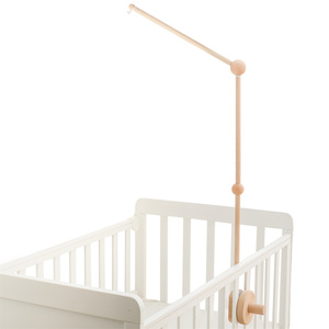 Support de <span class=keywords><strong>mobile</strong></span> 360 degrés en bois naturel pour berceau, bras de suspension pour jouets, support de <span class=keywords><strong>mobile</strong></span> pour berceau, cadeau de naissance, écologique - Product Image 2
