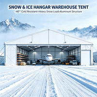 Hangar pour avions civils en alliage d'aluminium robuste, tente pour hangar d'avion