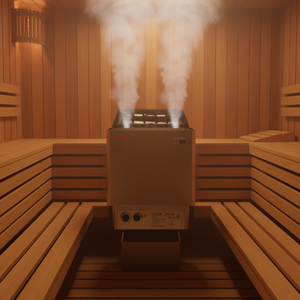 Chauffe-sauna électrique Vevor 4,5 kW 240 V, poêle à vapeur sèche 105-210 pi³ pour usage domestique et commercial - Product Image 2