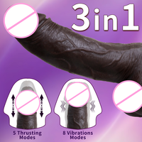 Dildo en silicone réaliste pour femmes, 10 modes de vibration, télécommande, étanche, stimulation du point G, plaisir ultime, couleur naturelle
