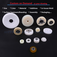 Engranaje Cónico de Precisión de Plástico Nylon POM Delrin Mecanizado por CNC Personalizado |   Certificado ISO9001