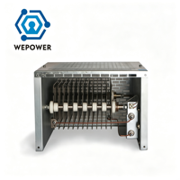 WEPOWER 100KW Résistance de freinage dynamique portable haute puissance argentée, protection IP00~IP54, précision 5%, AC220V-AC690V pour test