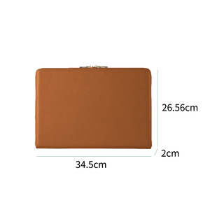 Customized PU Leather <strong>Briefcase</strong> Laptop Pouch Laptop Sleeve Business <strong>Computer</strong> Bag Compatible Notebook <strong>IPad</strong> - Product Image 2