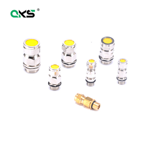 Presse-étoupe électrique en laiton <span class=keywords><strong>Millet</strong></span> White, double étanchéité, blindée, anti-explosion, résistante aux intempéries, IP66 Exd IIC GB - Product Image 1