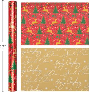 Christmas aluminum gift wrapping <b>paper</b> with snowflake reindeer and Christmas tree <b>pattern</b> Multiple colors options Customizable - Product Image 2