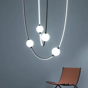 Nouvelle Lampe Magique en Forme de Haricot pour Comptoir de Bar de Salle à Manger, Luminaire Suspendu Créatif Personnalisé pour Salon, Lustre Commercial - Product Image 2