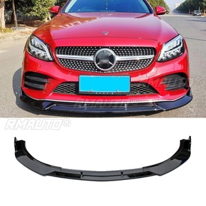 <b>Car</b> Front Bumper Lip <b>Diffuser</b> Spoiler Glossy Black Modification Part for Mercedes Benz C-Class W205 2019-2021 <b>Car</b> Accessories - Product Image 2