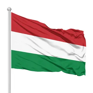 Bandera de magyarorszag 100% poliéster, producto promocional, impresión profesional, personalizado, entrega rápida