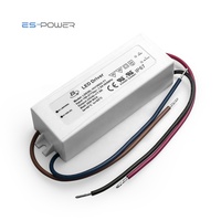 Alimentation électrique LED étanche IP67 en plastique pour éclairage extérieur 12V-48V AC-DC 750mA-3A 10W-15W