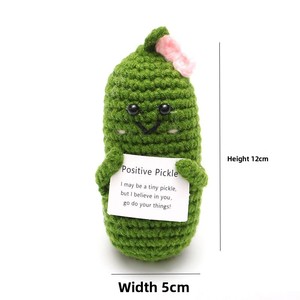 Bambole all'uncinetto fatte a mano con spacco sul cavallo, a forma <span class=keywords><strong>di</strong></span> cetriolo, per un'energia positiva e un valore emotivo - Product Image 3
