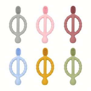 Mordedor de Silicona para Bebés, Libre de BPA, Grado Alimenticio, Seguro, Cepillo de Dientes Sensorial, Juguete Suave de Lujo, Masajeador, Antideslizante, Unisex, WoXing, 0-24 Meses - Product Image 1