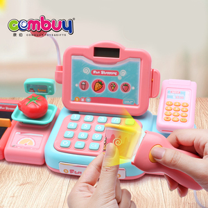 Supermercato registratore di <span class=keywords><strong>cassa</strong></span> <span class=keywords><strong>giocattolo</strong></span> di plastica elettronica per i bambini - Product Image 2