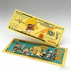 16 Modelos <span class=keywords><strong>de</strong></span> Billetes <span class=keywords><strong>de</strong></span> Plástico con Lámina Dorada <span class=keywords><strong>de</strong></span> Bugs Bunny del Anime Estadounidense, <span class=keywords><strong>Tarjeta</strong></span> Dorada <span class=keywords><strong>de</strong></span> Looney <span class=keywords><strong>Tunes</strong></span> - Product Image 4