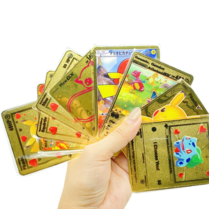 In Stock Gold Metal <strong>Rainbow</strong> Pikachu <strong>Vmax</strong> Charizard Poke Mon Trading <strong>Cards</strong> New Trading <strong>Cards</strong> Collection Game Dragon Pearl Nar Uto