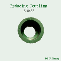 Raccord de Transition Écologique en PPR Vert pour Alimentation en Eau, Raccord Réducteur pour Tuyau PPR, Douille pour Plomberie Eau Chaude et Froide 40*32mm