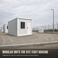 Unité de construction modulaire préfabriquée détachable pour bureau de chantier et logement du personnel
