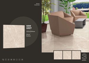 Carreaux muraux en porcelaine brillante de luxe 1000x1000 | Carreaux de sol grand format de qualité supérieure 100x100 | Qualité d'exportation élégante et durable - Product Image 5