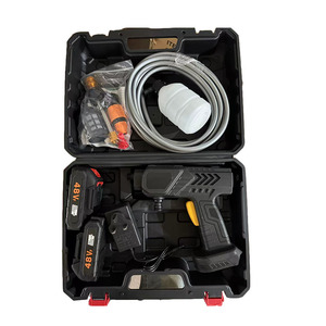 Portable 21V sans fil Jet mousse Mini nettoyeur haute pression lavage de voiture nettoyeur <span class=keywords><strong>d</strong></span>'eau en plastique supérieur outil de nettoyage de voiture - Product Image 1