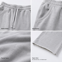 Pantalones Deportivos Anchos de Felpa Francesa de 500 g/m² Personalizados para Hombre, Joggers Holgados con Dobladillo Abierto, Marca Privada, Ropa Urbana