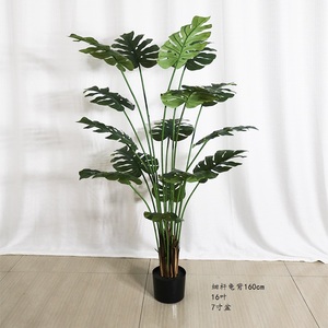 Topiary Deliciosa ชีสพลาสติก,AF7001ต้นปาล์มสังเคราะห์ใช้กลางแจ้ง Monstera Deliciosa พืชทรอปิคอลทรอปิคอลปาล์มสวิส - Product Image 2