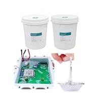 Système de gestion de batterie de véhicule électrique, gel thermique en silicone liquide pour potting, résine bicomposante, étanche, autonivelante, transparente