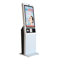 Máquina expendedora de billetes con pantalla táctil LCD grande de 32 pulgadas, lector automático de tarjetas, escáner QR, máquina de cambio de billetes, kiosco de tickets, al mejor precio