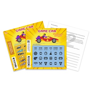 New Style Scratch <b>Pattern</b> Lotto Ultra Hd Black Core <b>Paper</b> Digital Printing Custom Lottery Scratch Card - Product Image 6