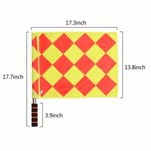 Bandera Rectangular de Árbitro 100% Poliéster al por Mayor, Bandera Publicitaria de Alta Calidad para Fútbol - Product Image 4