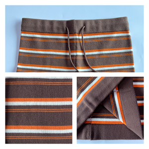 JMSWEATER Pantalones Cortos Casuales de Moda para Mujer, Tejidos, con Cintura Elástica y Rayas, en Varios Colores Personalizables - Product Image 3