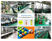 Balles de tennis pressurisées jumbo en mélange de laine à 20 %, 2,5 po, 59 g, rebond rapide 1,35-1,47 m, vitesse de balle rapide pour entraînement avancé, OEM ODM pris en charge