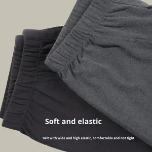 Set di Intimo Termico Invernale da Uomo, Traspirante e ad Asciugatura Rapida, 2 Pezzi, Collo Alto, Foderato in Pile, Spesso, in Poliestere e Spandex - Product Image 4