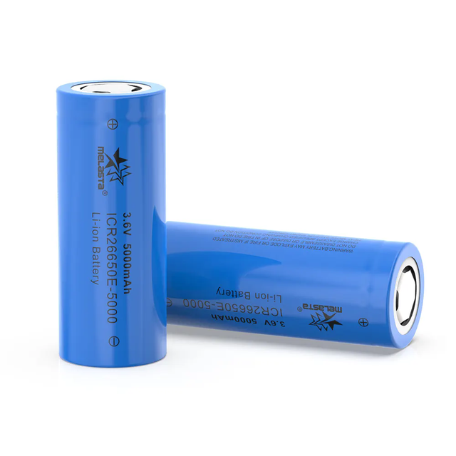 Factory Wholesale Cylindrical 26650 Lithium 5000mah Lithium Ion Battery Cell for Solar System