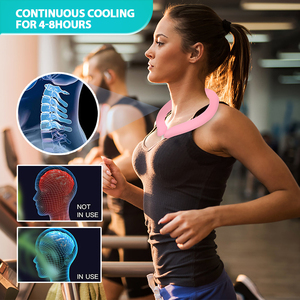 Fascia Refrigerante Estiva per Collo con Cambiamento di Fase, Impacco Freddo Riutilizzabile PCM per Sollievo dal Dolore - Product Image 5