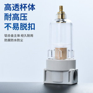 ตัวกรองเครื่องอัดอากาศ LiYuan 40 1.5Mpa ตัวแยกน้ำมันและน้ำ ตัวปรับแรงดัน สำหรับระบบลม - Product Image 4