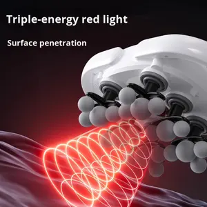 Masajeador corporal de mano profesional 2025, 22 cabezales, luz infrarroja inalámbrica, pistola de masaje profundo, nuevo para aliviar el dolor, relajación muscular - Product Image 2