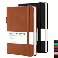 Carnet promotionnel portable en cuir PU A5 avec logo personnalisé, couverture rigide et bande élastique – Meilleure vente