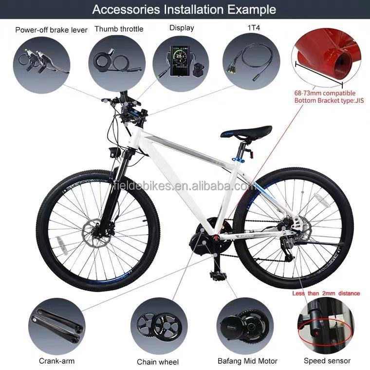 Bafang BBS02B Ebike Mid Drive Kit - 500W Power & IP65 Waterproof