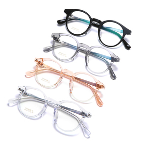 กรอบแว่นตาไทเทเนียมด้านหน้าบางเบาขนาดเล็กกรอบแว่นตาทรงกลมพร้อมสต็อก - Product Image 6