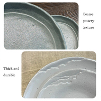 Assiette de table en mélamine non toxique de style chinois - Assiette créative « Montagne Silencieuse » pour fondue, barbecue et bœuf noir