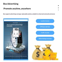 Armoire de lavage intelligente en libre-service, assemblée, résistante à la rouille, multi-niveaux, connectée au réseau, pour le lavage de chaussures/vêtements, à usage partagé sur campus