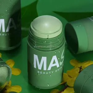 Hot Selling OEM Natürliche organische Anti-Falten-Matcha-Pulver-Gesichts maske Anti-Spot-Grüntee-Kollagen-Ton maske