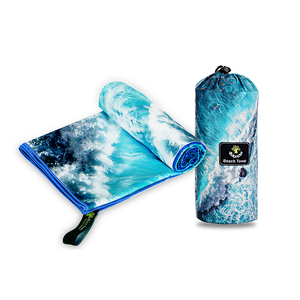 <span class=keywords><strong>Serviette</strong></span> <span class=keywords><strong>de</strong></span> <span class=keywords><strong>plage</strong></span> sans sable en microfibre à séchage rapide, impression double face <span class=keywords><strong>personnalisée</strong></span>, fabrication artisanale - Product Image 1