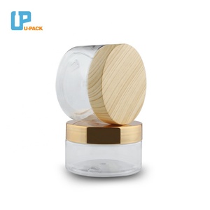 Bán Buôn Tùy Chỉnh Tinh Khiết Màu Đen Mỹ Phẩm Kem Jar Rộng Miệng Hổ Phách Nhựa Container Với Thẳng Hai Mặt Pet Nắp - Product Image 4